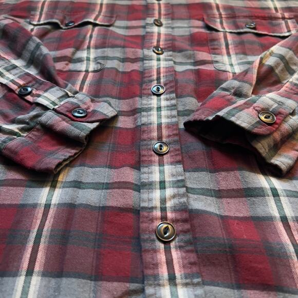 Vintage Polo Ralph Lauren Flannel Shirt Men’s XL Red Green Plaid Cotton 90s Y2K - Picture 5 of 5
